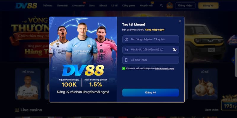 Điều kiện đăng ký DV88 chuẩn chỉ